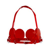 Лиф Серце Feral Feelings - Hearts Bra Red Trasparent