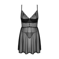 Пеньюар і трусики Obsessive Chemeris babydoll & thong XL/2XL
