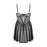 Пеньюар і трусики Obsessive Chemeris babydoll & thong XL/2XL