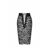Спідниця Noir Handmade F302 Ambivalence lace up midi skirt - S