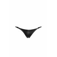 Трусики Noir Handmade P012 Wild crocodile wetlook thong with double opening - XL