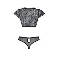Комплект Passion LEAFA BIKINI black S/M - ECO Passion