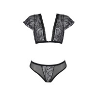 Комплект Passion LEAFA BIKINI black S/M - ECO Passion