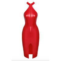 Сукня Noir Handmade F354 Red powerwetlook dress - XXL