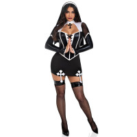 Костюм черниці Leg Avenue Holy Hottie Dress XS