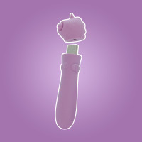 Вібратор-єдиноріжка Unihorn USB Bullet - Karma Lilac, віброкуля, USB-зарядка