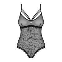 Кружевное боди с доступом 818-TED-1 teddy XS/S, черное