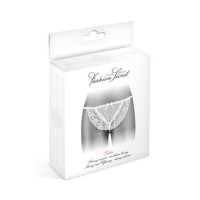 Трусики-стрінги з перлинною ниткою Fashion Secret KATIA White