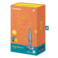 Анальна смарт-вібропробка Satisfyer Plug-ilicious 2 Ice Blue