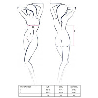 Боді монокіні з відкритими грудьми JUSTINA BODY black XXL/XXXL - Passion