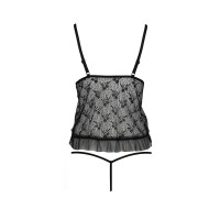 Боді монокіні з відкритими грудьми JUSTINA BODY black XXL/XXXL - Passion
