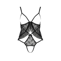 Боді монокіні з відкритими грудьми JUSTINA BODY black XXL/XXXL - Passion