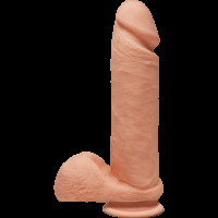 Фалоімітатор Doc Johnson The D - Perfect D - 8 Inch With Balls - ULTRASKYN, діаметр 5,1 см