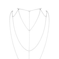 Цепочка для спины Bijoux Indiscrets Magnifique Back and Cleavage Chain - Silver, украшение для тела