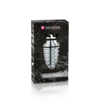 Металева анальна пробка Mystim Hector Helix L для електростимулятора, діаметр 5 см
