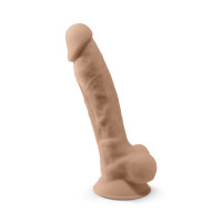 Фалоімітатор SilexD Vetus Flesh (MODEL 1 size 8in), двошаровий, силікон + Silexpan, діаметр 4,2см