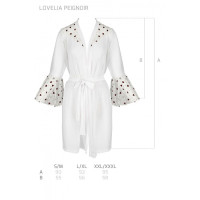 Халатик LOVELIA PEIGNOIR white XXL/XXXL - Passion