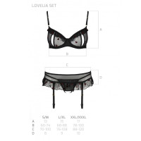 Сексуальний комплект LOVELIA SET black L/XL - Passion