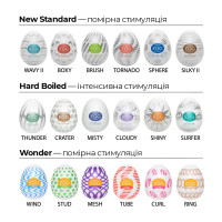 Мастурбатор-яйце Tenga Egg Wind із зигзагоподібним рельєфом