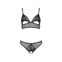 Комплект Christa Set with Open Bra black S/M — Passion