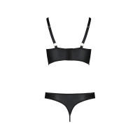Комплект з еко шкіри Malwia Bikini black L/XL — Passion