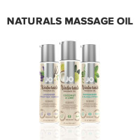 Массажное масло System JO – Naturals Massage Oil – Coconut & Lime с натуральными эфирными маслами (120 м
