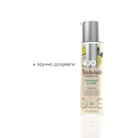 Массажное масло System JO – Naturals Massage Oil – Coconut & Lime с натуральными эфирными маслами (120 м