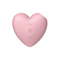 Вакуумний вібратор Satisfyer Cutie Heart Light Red