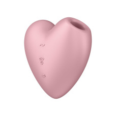Вакуумний вібратор Satisfyer Cutie Heart Light Red
