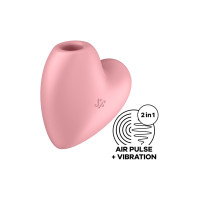 Вакуумний вібратор Satisfyer Cutie Heart Light Red
