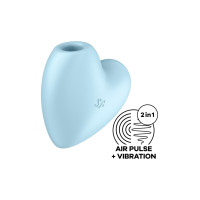 Вакуумний вібратор Satisfyer Cutie Heart Blue