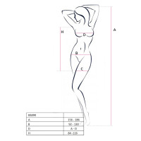 Бодистокинг – миниплатье с бабочками Passion BS090 red