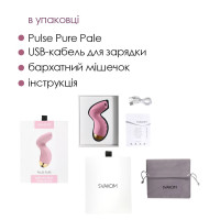 Вакуумний кліторальний стимулятор Svakom Pulse Pure Pale Pink