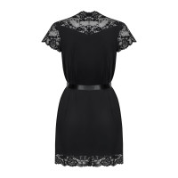 Obsessive 810-PEI-1 peignoir black L/XL