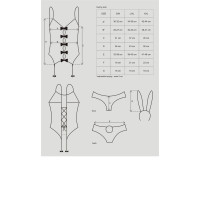 Obsessive Bunny suit 4 pcs costume pink L/XL