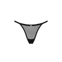 Прозорі стрінги із мереживом Obsessive Celia Noir thong XL
