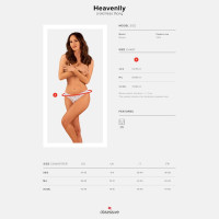 Obsessive Heavenlly crotchless thong M/L