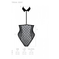 Боді TRISHA BODY black S/M - Passion