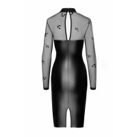 Сукня Noir Handmade F310 Sublime wetlook and flocked mesh midi dress - XL