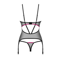 Корсет Obsessive Novenes corset & thong M/L