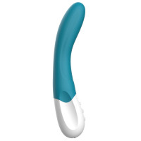 Вібратор точки G Liebe Bend It Rechargeable Ocean Blue, 10 режимів, дуже потужний, гнучкий стовбур