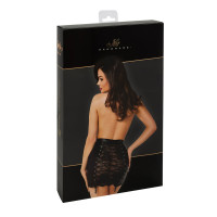 Спідниця Noir Handmade F341 Powerwetlook and lace skirt - XXL