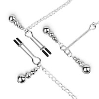Затискачі для сосків та клітора Bedroom Fantasies: Nipple and Clitoris Clamps - Silver