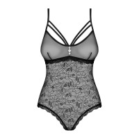 Кружевное боди с доступом 818-TED-1 teddy M/L, черное