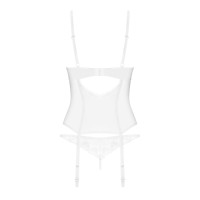 Корсет Obsessive Alissium corset & thong M/L (м'ята упаковка!!!)