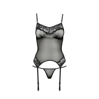 Корсет MELANIA CORSET black XXL/XXXL - Passion