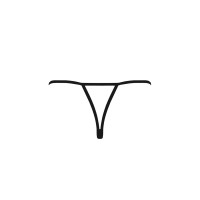 Трусики мереживні з доступом VIOLANTE THONG black L/XL - Passion Exclusive