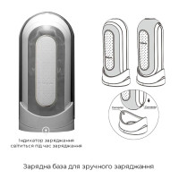 Мастурбатор Tenga Flip Zero Electronic Vibration White, переменная интенсивность, раскладной