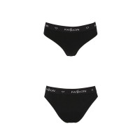 Трусики-сліпи з бавовни та еластаном Passion PS004 PANTIES black, size S