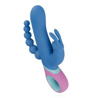 Вібратор кролик з ротацією і анальним стимулятором PMV20 Vice - Double Vibrator